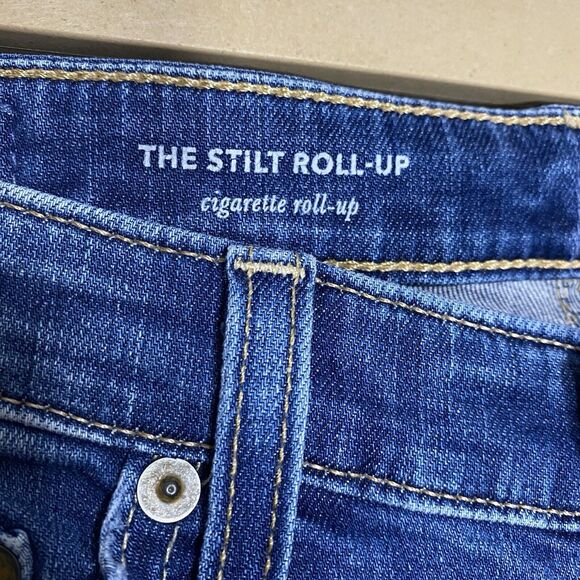 AG Adriano Goldschmied Jeans Womens 26 (28x25.5) The Stilt Roll Up Distressed - Picture 5 of 9